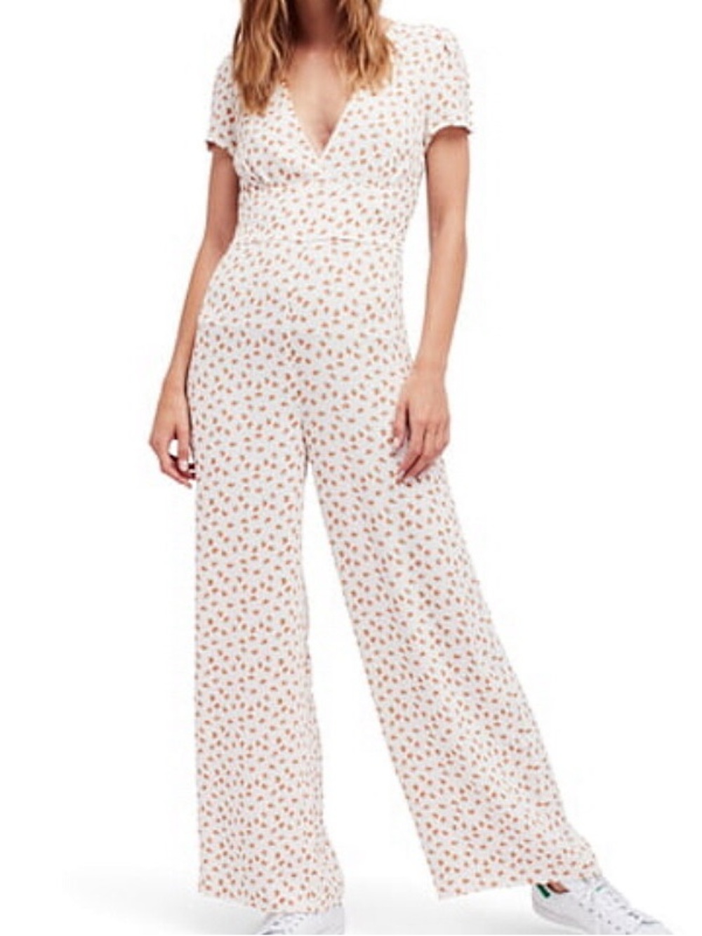Free People Peach Jumpsuit Sz 6